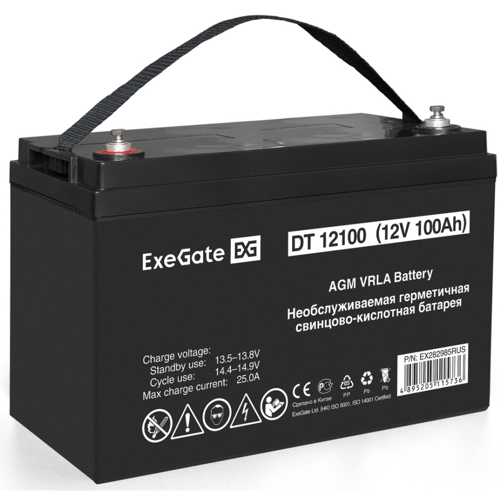 ИБП + батарея ExeGate FineSine SX-2000.LCD.AVR.2SH + 2x DT 12100 (100Ач)