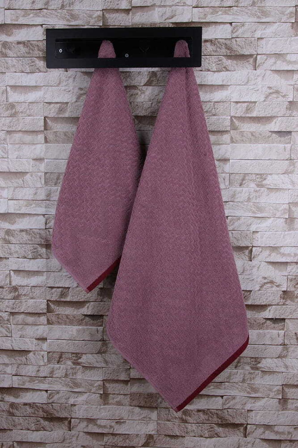 Полотенце 70х140 Arya home Cube сухая роза