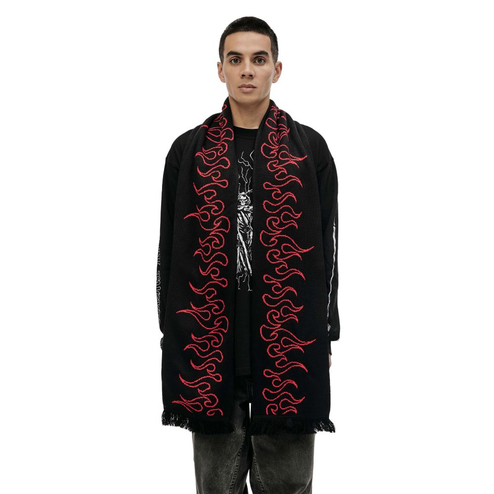 Шарф Волчок Flame черный