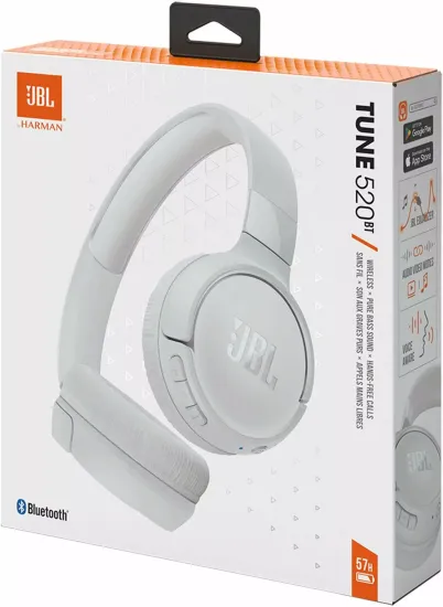 Беспроводные наушники JBL Tune 520BT белые