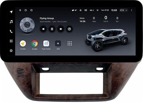 Магнитола для Nissan Patrol Y61 2004-2010 (рамка дерево) - Teyes LUX ONE ROUND монитор 12.3" 2K QLED на Android 10, Быстрая, CarPlay, 4G SIM-слот