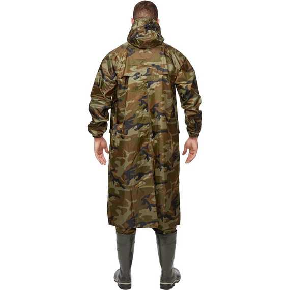 Плащ дождевик влагозащитный Waterproof Line Hunter WPL ПВХ на молнии, хаки