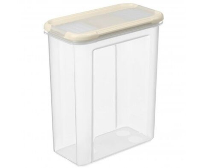 Банка для сыпучих продуктов с дозатором Modena 1,5л, светло-бежевая 221112125/01 IDIland