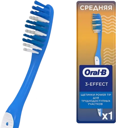 Зубная щетка Oral-B 1-2-3 средней жесткости