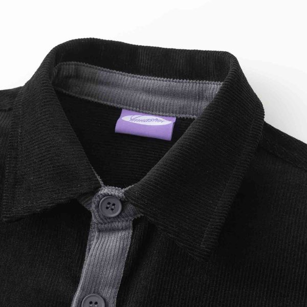 Рубашка Velvet Button черный/серый - фото 3