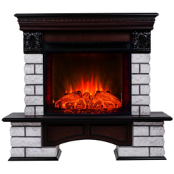 Электрокамин RealFlame Country Lux Rock AO античный дуб с очагом Evrika 25,5 LED