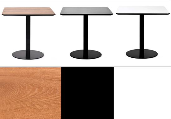 Стол Calgary 80х80 см меламин черный