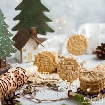 Малая скалка с узором Щелкунчик и Мышиный король