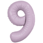Шар фольгированный Цифра 9 101 см (Сиреневый)