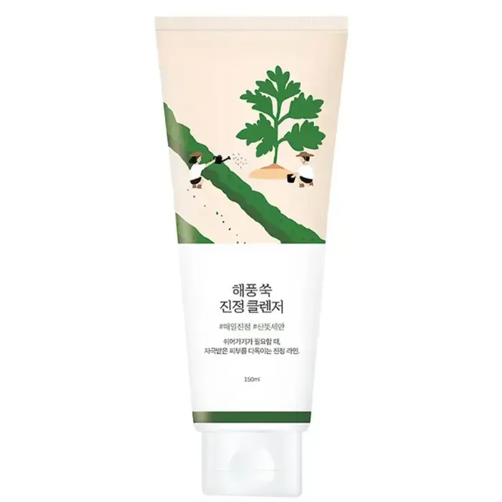 ROUND LAB Успокаивающая пенка для умывания с экстрактом полыни Mugwort Calming Cleanser 150 мл.