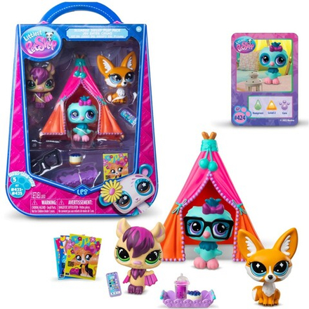Littlest Pet Shop - Вечеринка в пижамах Набор с тремя животными 3-ПАК + аксессуары LPS01037