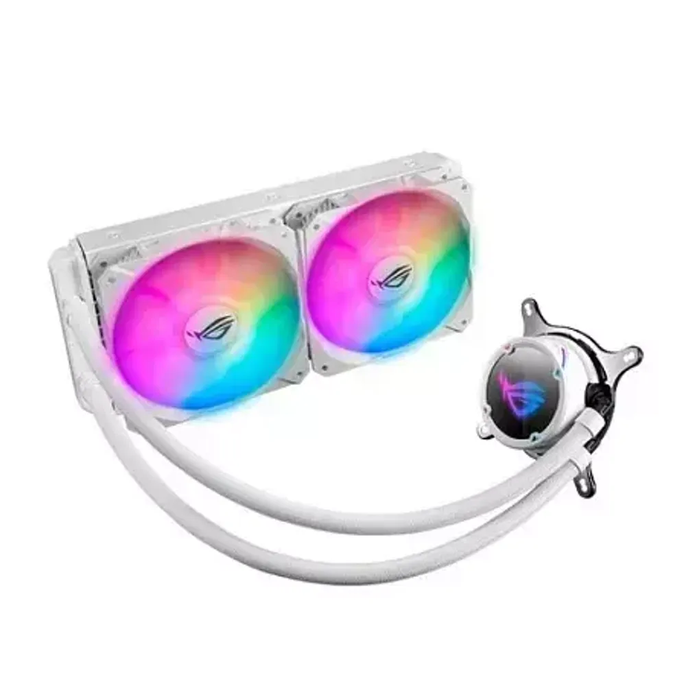 Водяное охлаждение CPU Asus ROG STRIX LC 240 RGB WHITE EDITION Liquid CPU Cooler, 2 x12cm