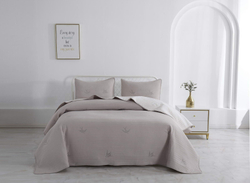 Покрывало 230x250 и 2 наволочки 50х70 Sofi De MarkO Жаклин коричневое