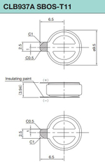Аккумулятор Maxell CLB937 SBOS-T11