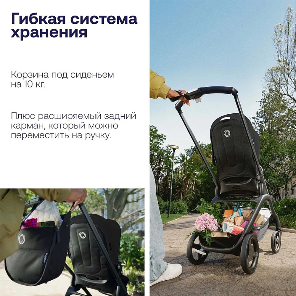 Прогулочная коляска Bugaboo Dragonfly complete Black/Midnight Black-Midnight Black