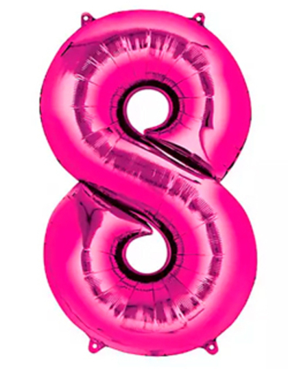 Цифра "8" Розовый