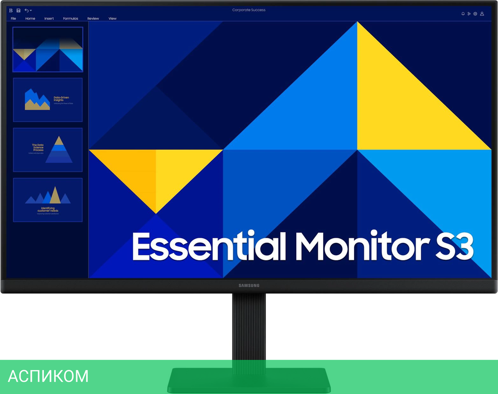 Монитор Samsung 24" Essential S3 S24D300GAIXCI