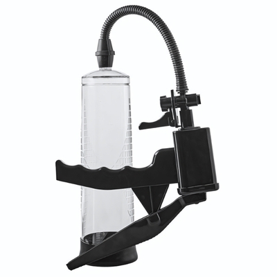 Прозрачная вакуумная помпа Pistol Penis Pump (Цвет: прозрачный)