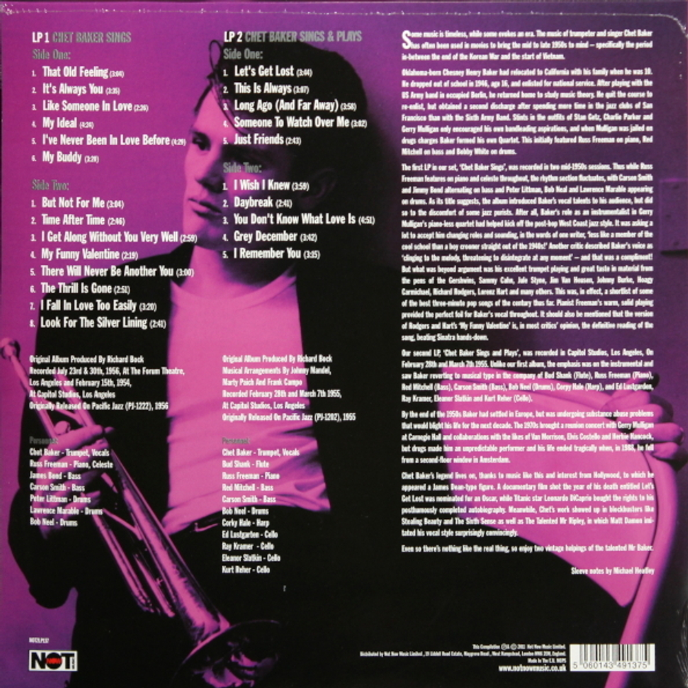 Chet Baker / Sings & Plays (2LP)