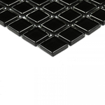 Мозаика стеклянная Super black/Супер чёрный (15х15) 300х300х4 мм (шт)