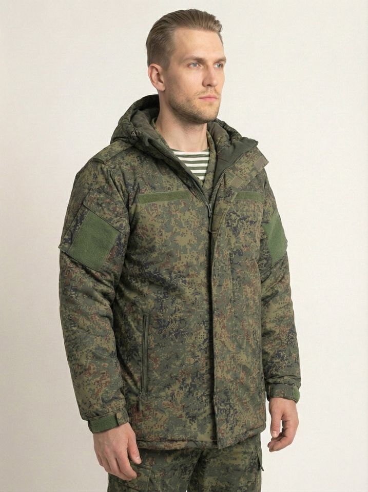 Бушлат ВКБО зеленая цифра (ткань таслан) (А)