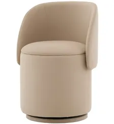 Пуф Gong со складной спинкой и ящиком, бежевый велюр