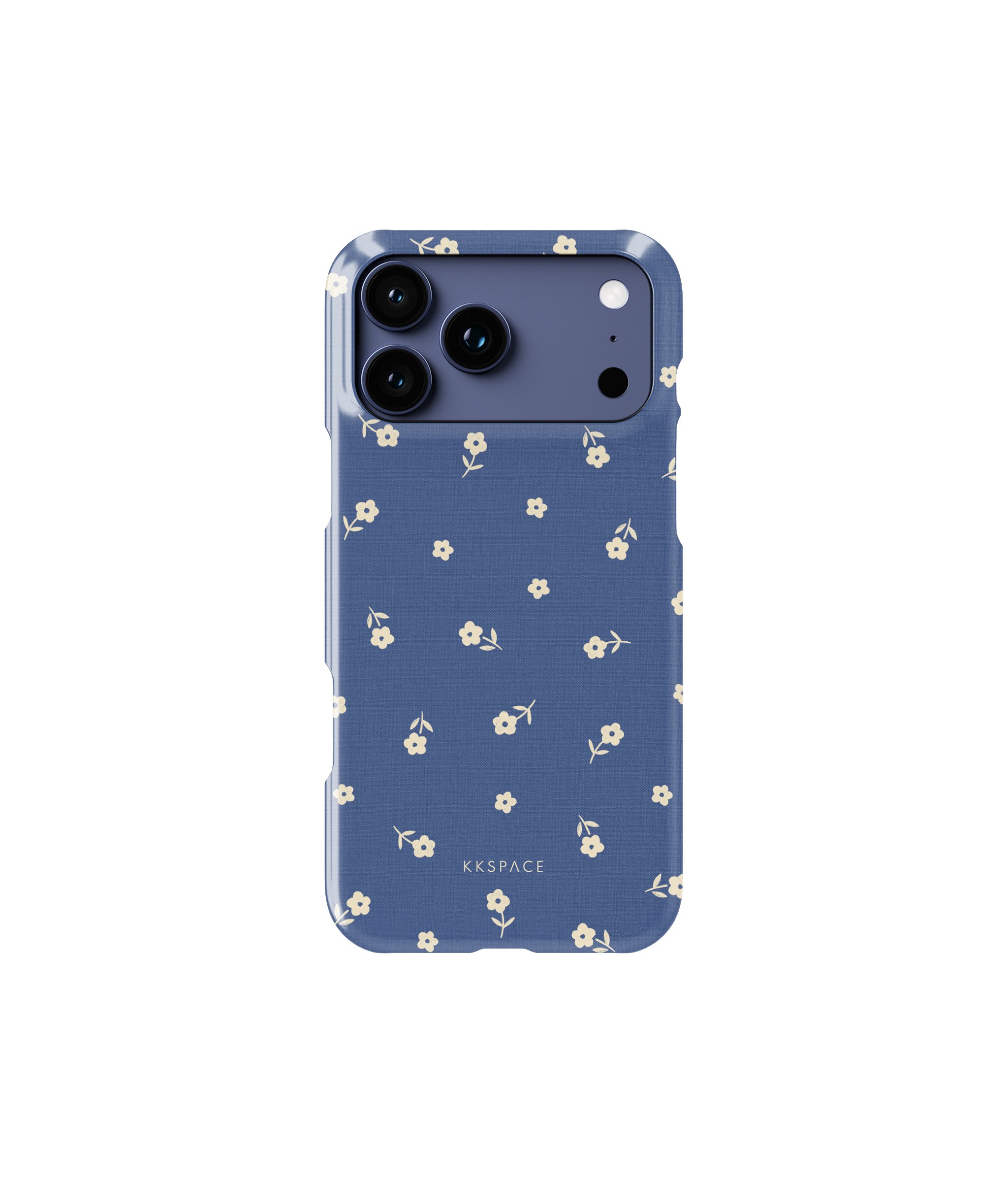 Чехол EARLY FLOWERS (синий) для iPhone