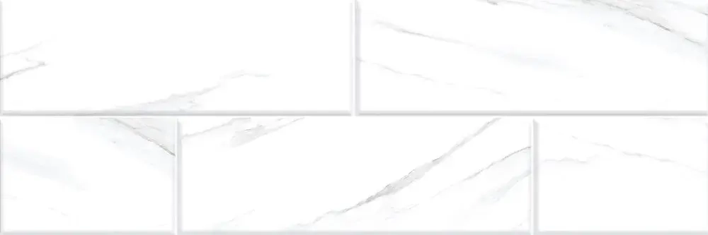 Настенная плитка Alma Ceramica TWU11NYK010 New York 60x20 белая глянцевая под камень