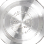 Чайник нерж, 3 л, свист, ручк с силик покр, Daniks, индукц, бел, MSY-066W