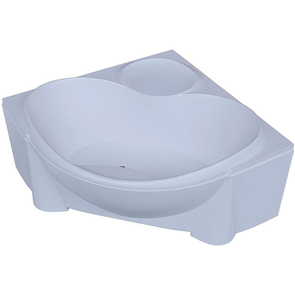 Акриловая ванна Aquatek (Акватек) Эпсилон 150х150, с каркасом, с фронтальной панелью, со сливом-переливом