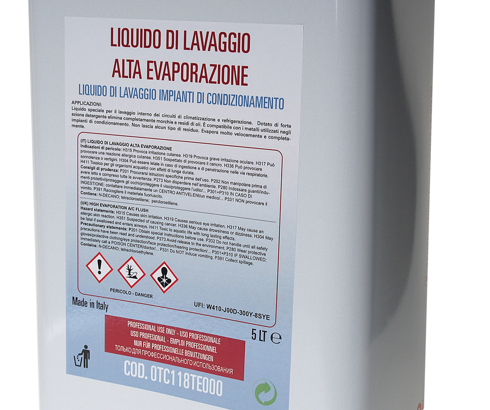 Растворитель СОЛЬВЕНТ 5л для промывки кондиционера (применяется с JTC-1409 и JTC-4631) SPIN SRL