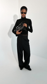 Сумка Луна кроко