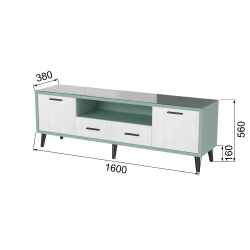 Тумба ТВ Ланс 1,6, Мятный