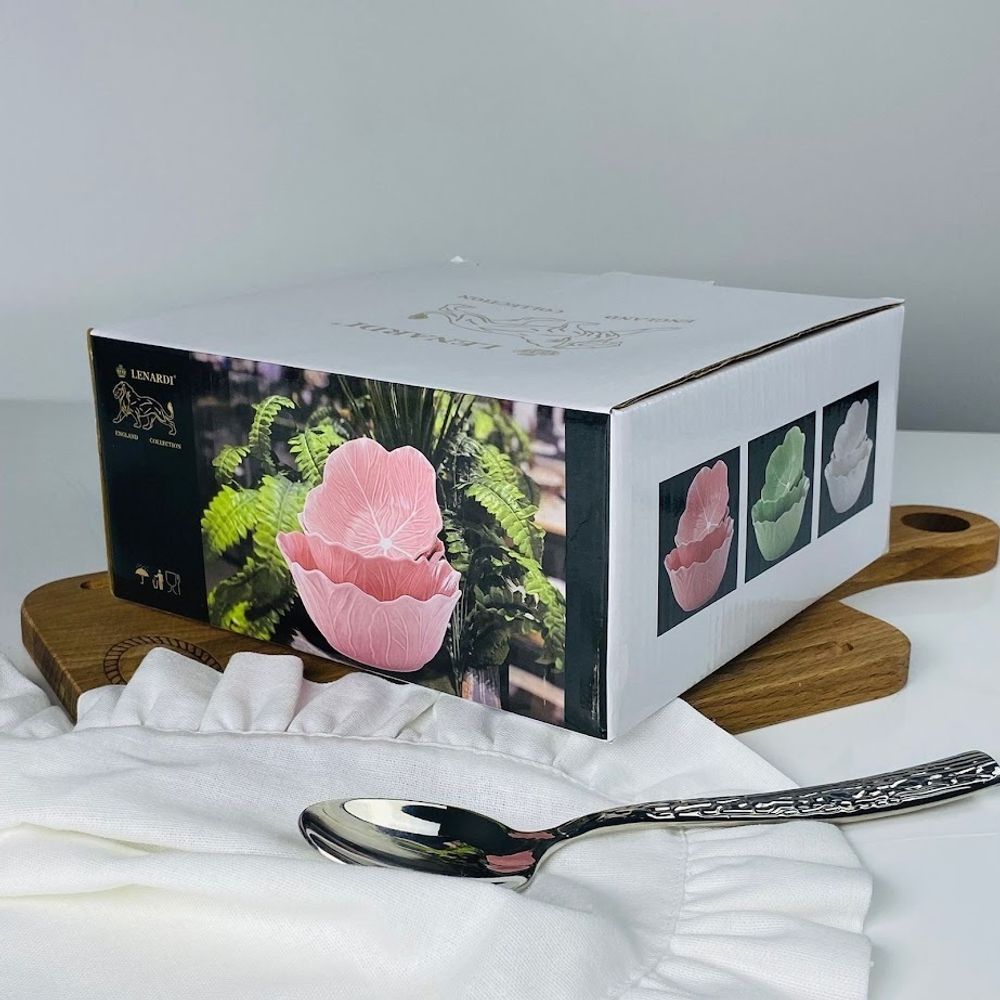 Lenardi 232-036 Набор из 3 салатников 21/16см КАПУСТА в под.уп.(х8)Фарфор