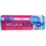 Мусорные мешки 60л/30шт синие «Clear Line»