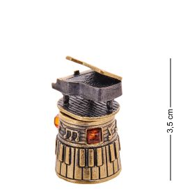 AM-3561 Наперсток «Рояль» (латунь, янтарь)