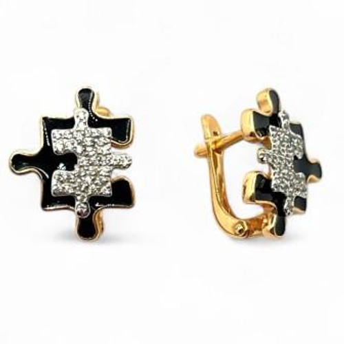 Серьги Пазл