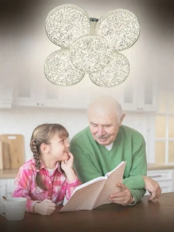 Люстра потолочная светодиодная с пультом 100 Вт 30 кв.м. 3500-6500К