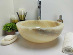 Раковина из оникса Bowl Yellow Small BO-60368 40*40*15