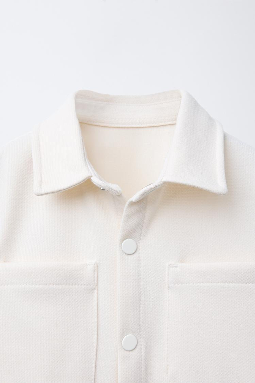 ZARA РУБАШКА COMFORT, ЭКРЮ