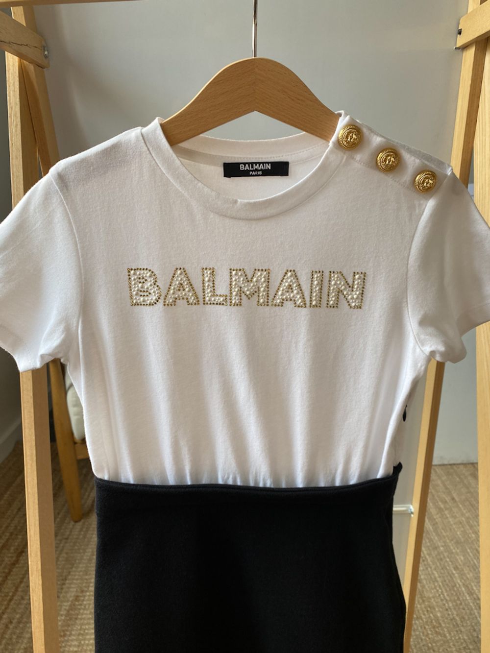 Хлопковое платье Balmain, 116
