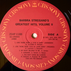 Виниловая пластинка Barbra Streisand – Barbra Streisand's Greatest Hits - Volume 2 LP