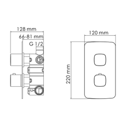 Naab 8644 Thermo Термостатический смеситель для ванны и душа