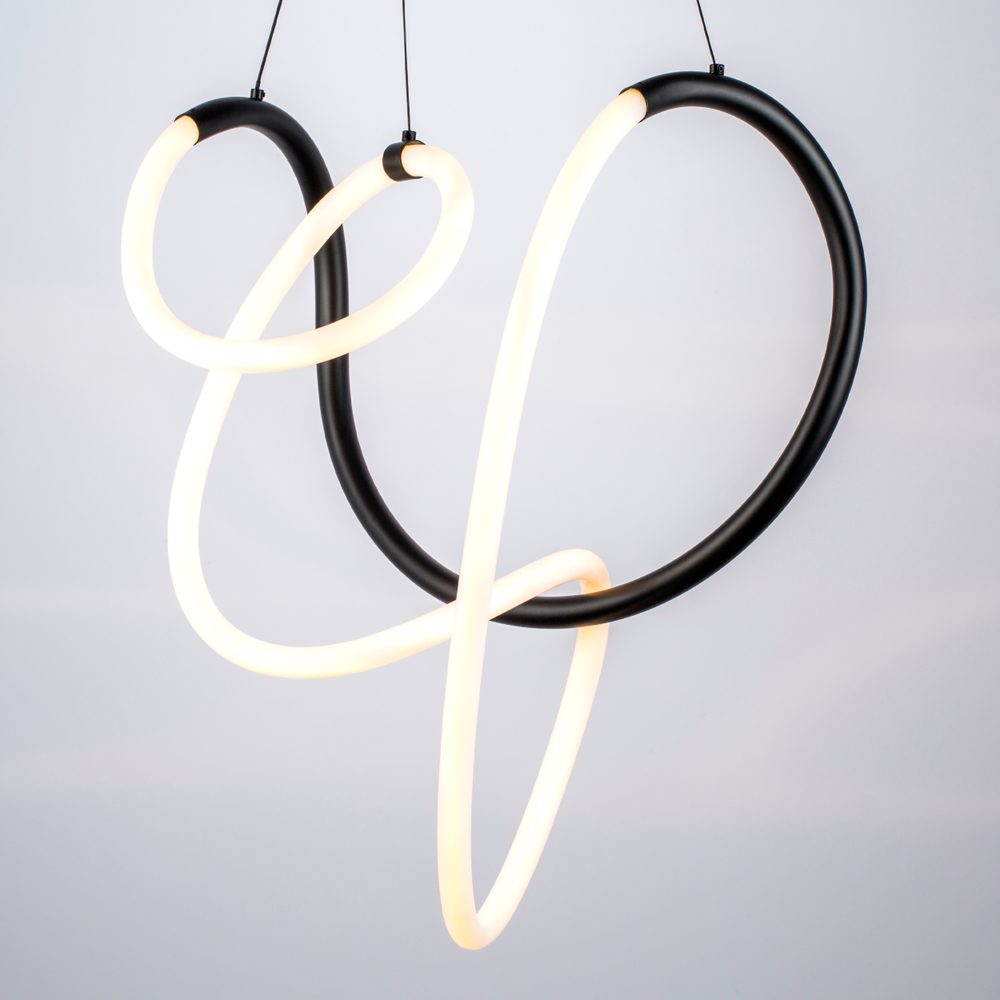 637067 Люстра CORINTO 30W LED 2530LM ЧЕРНЫЙ 3000K IP20