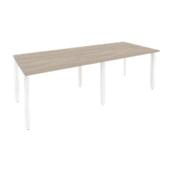 Onix Стол переговорный O.MP-PRG-2.2 Дуб Аттик/Металл Белый 2360*980*750