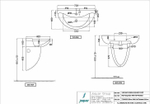 Jaquar, полупьедестал для раковины Vignette Prime , Белый VGS-WHT-81307
