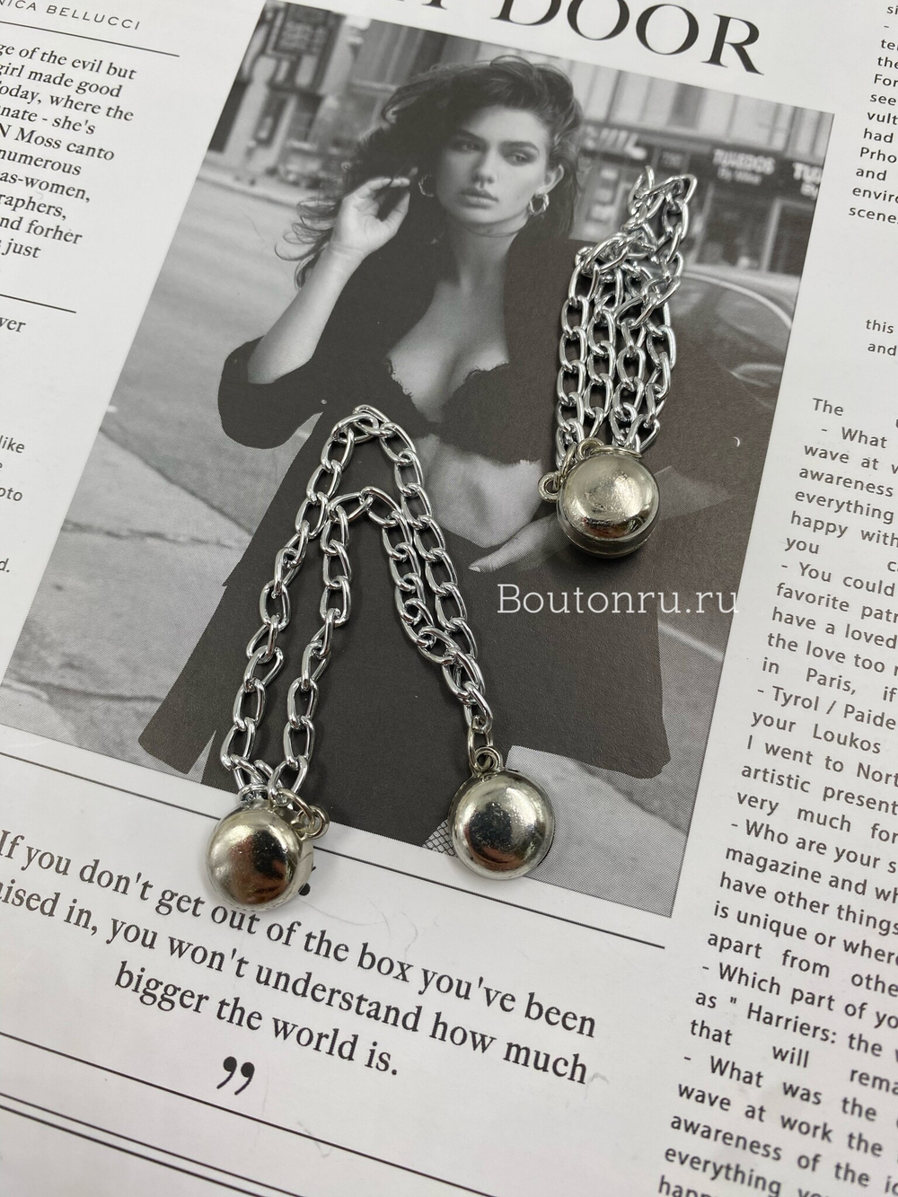 Магнитные зажимы серебристые