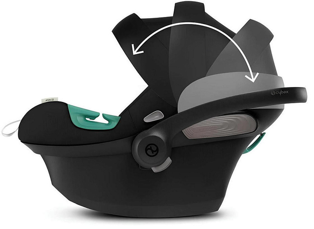 Коляска Cybex Balios S Lux TPE complete Aton S2 Moon Black 3 в 1 Chocolate Brown с дождевиками