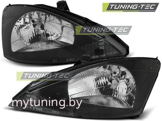 Передние фары Ford Focus 1 black