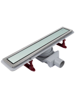 Водоотводящий желоб (трап) 500х70 (Белое глянцевое стекло Evolution Glass) ZSt.1133.5002